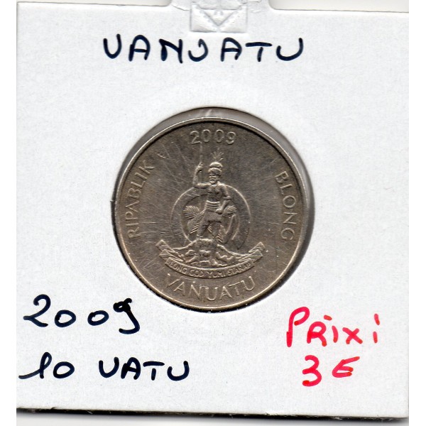 Vanuatu 10 Vatu 2009 Sup-, KM.6 Crabe de cocotier