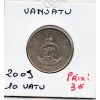 Vanuatu 10 Vatu 2009 Sup-, KM.6 Crabe de cocotier