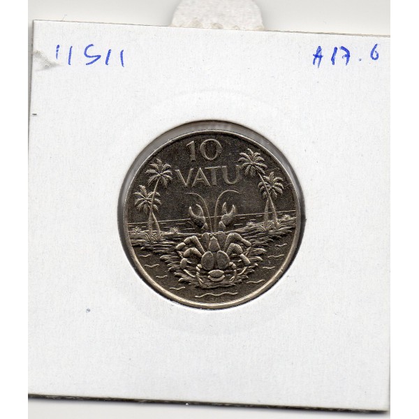 Vanuatu 10 Vatu 2009 Sup-, KM.6 Crabe de cocotier