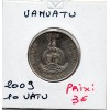 Vanuatu 10 Vatu 2009 Sup-, KM.6 Crabe de cocotier