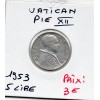 Vatican Pie XII 5 lire 1953 Sup, KM.51 Justice