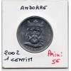 Andorre 1 centim 2002, SPL KM.176 Carlemany (Charlemagne)