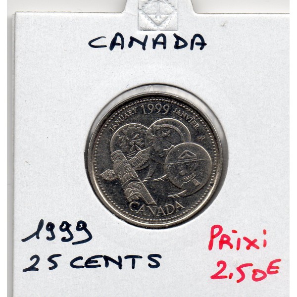 Canada 25 cents 1999 Sup, KM.342 Un pays se déploie