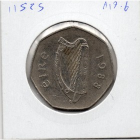 Irlande 50 pence 1988 Sup, KM.26 Millenaire Dublin
