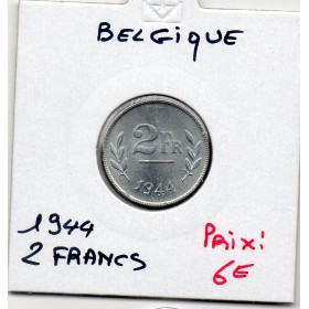 Belgique 2 Francs 1944 Spl, KM.133 Libération