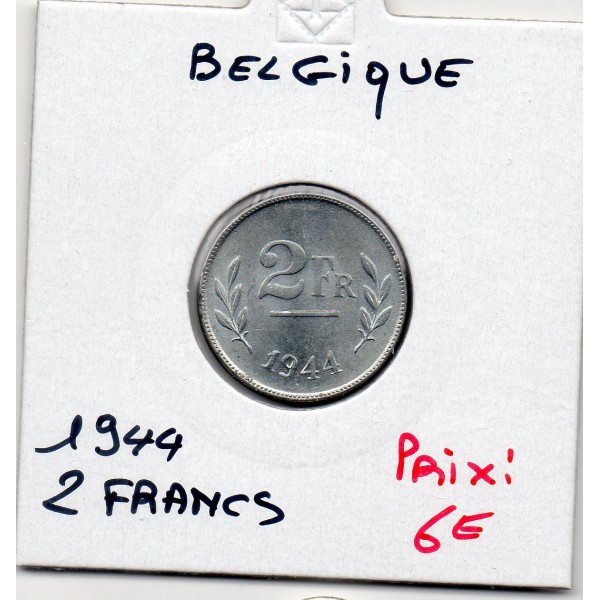 Belgique 2 Francs 1944 Spl, KM.133 Libération