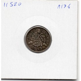 Grande Bretagne 3 pence 1933 Sup, KM.827 Georges V