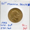 Monaco Rainier III 50 centimes 1962 Sup, Gad.148