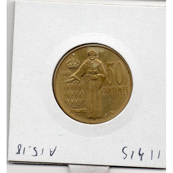 Monaco Rainier III 50 centimes 1962 Sup, Gad.148