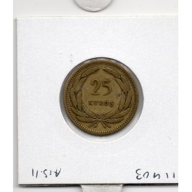Turquie 25 Kurus 1949, TTB, KM.886 laiton