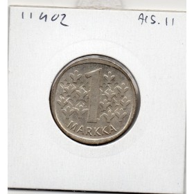 Finlande 1 markka 1966 Sup, KM.49 arbres stylisés