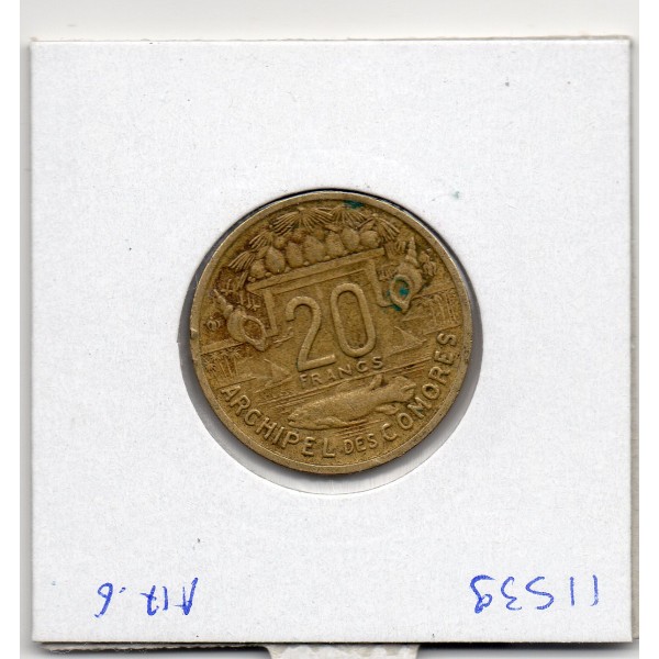 Comores 20 francs 1964 TTB+, Lec.41 Poisson