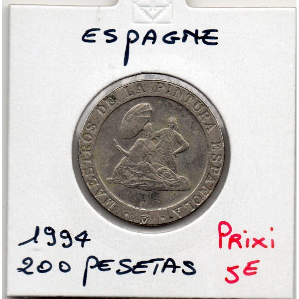 Espagne 200 pesetas 1994 Sup, KM.936 Goya et velasquez