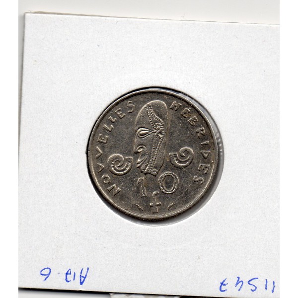 Nouvelles Hébrides 10 Francs 1979 Sup, Lec.37 Dauphin
