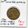 Cote des Somalis 20 francs 1952 TTB+, Lec.42