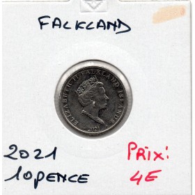 Falkland 5 pence 2021 Spl, KM.201 Elizabeth II 5eme effigie
