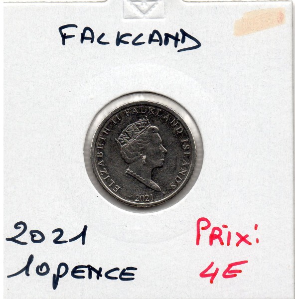 Falkland 5 pence 2021 Spl, KM.201 Elizabeth II 5eme effigie