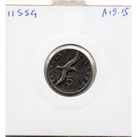 Falkland 5 pence 2021 Spl, KM.201 Elizabeth II 5eme effigie