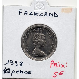 Falkland 10 pence 1998 Spl, KM.5.2 Elizabeth II 2eme effigie