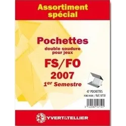 2015 1er semestre autoadhésifs Assortiment de pochettes FO FS Yvert et tellier