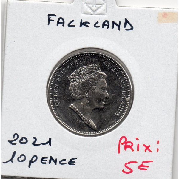Falkland 10 pence 2021 Spl, KM.202 Elizabeth II 5eme effigie