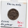 Falkland 20 pence 2004 Spl, KM.134 Elizabeth II 4eme effigie