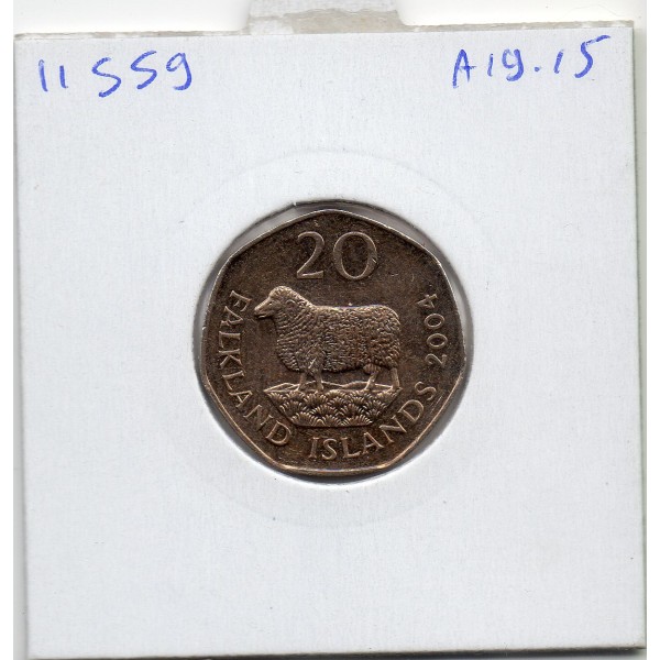 Falkland 20 pence 2004 Spl, KM.134 Elizabeth II 4eme effigie