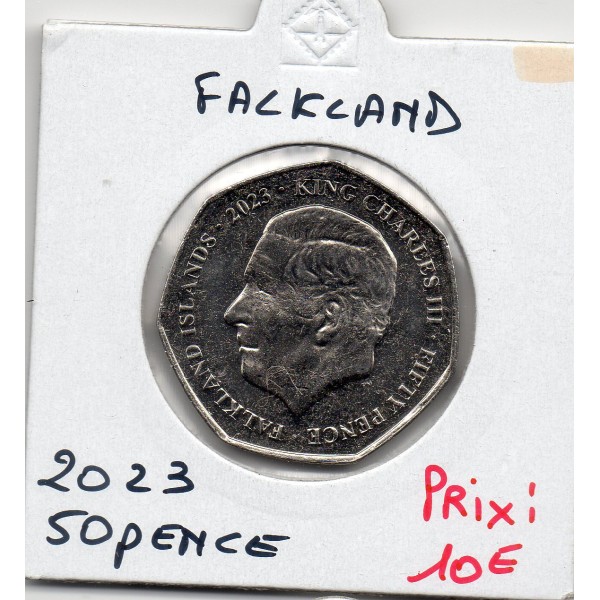 Falkland 50 pence 2023 Spl, KM.212 Charles III