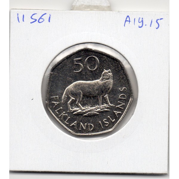 Falkland 50 pence 2023 Spl, KM.212 Charles III