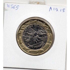 Falkland 2 pounds 2004 Spl, KM.137 Elizabeth II 4eme effigie