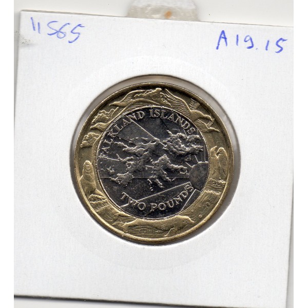 Falkland 2 pounds 2004 Spl, KM.137 Elizabeth II 4eme effigie