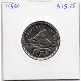 Falkland 10 pence 2004 Spl, KM.133 Elizabeth II 4eme effigie