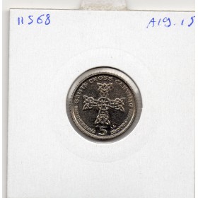 Ile de Man 5 pence 2002, Spl, KM.1038, Elizabeth II 4eme effigie