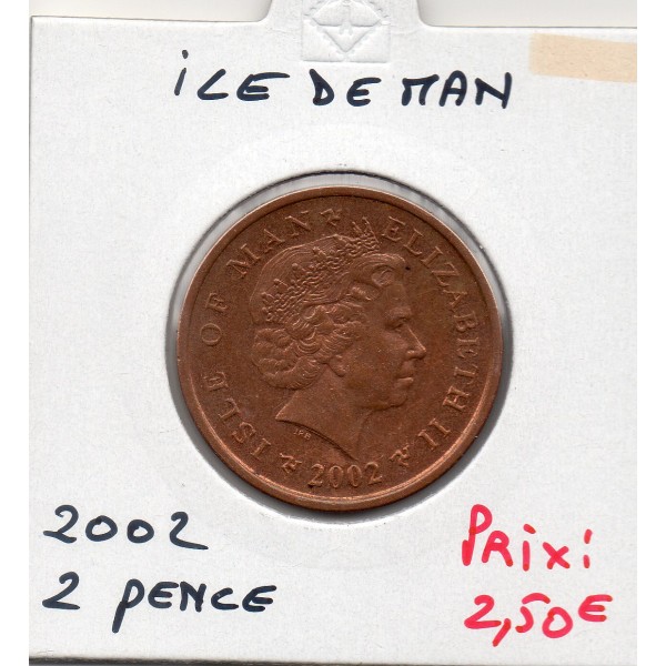 Ile de Man 2 pence 2002 Spl, KM.1037, Clasht Rooin