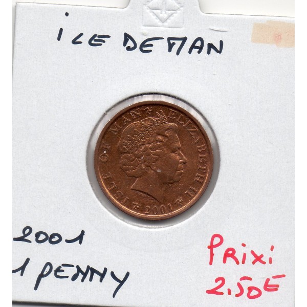 Ile de Man 1 penny 2001 Spl, KM.1036 Keeils
