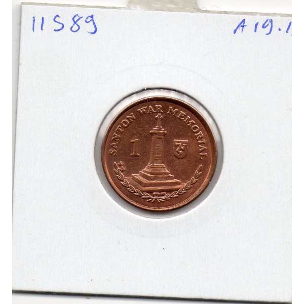 Ile de Man 1 penny 2010 Spl, KM.1253 Monument Santon