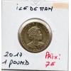 Ile de Man 1 pound 2017 Spl, KM.1603 faucon Pèlerin et corbeau