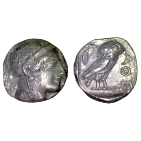 Attique, Athènes Tetradrachme (-465) Athena chouette