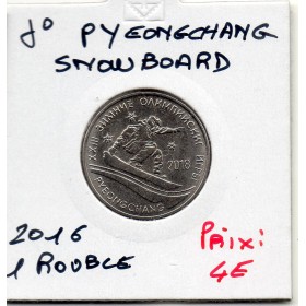 Transnistrie 1 rouble 2017 Spl KM.274 Jo Pyeongchang Snowboard