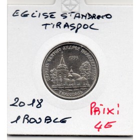 Transnistrie 1 rouble 2018 Spl KM.304 Eglise St-Andrew Tiraspol