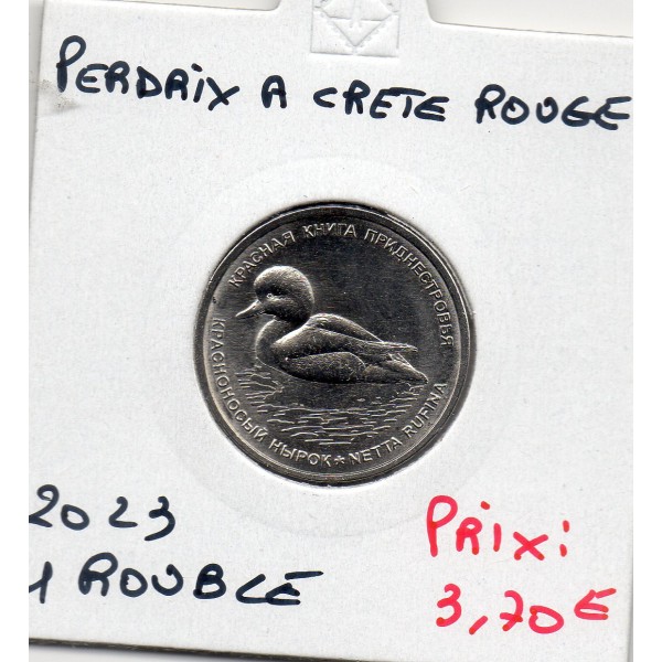Transnistrie 1 rouble 2023 Spl KM.507 Perdrix à crête rouge