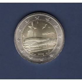2 euro commémorative Allemagne 2026 Bremen pièce de monnaie €
