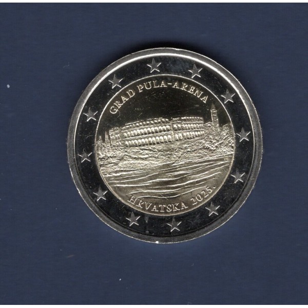 2 euro commémorative Croatie 2025, Pula Arène pièce de monnaie €