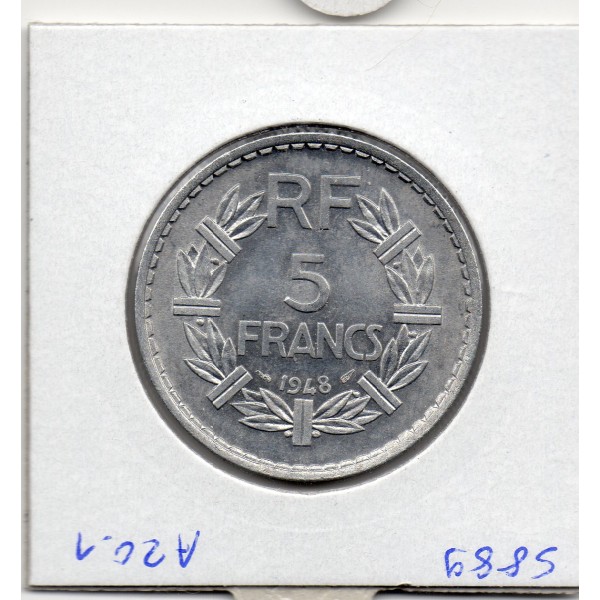 5 francs Lavrillier 1948 9 Ouvert Sup+, France pièce de monnaie