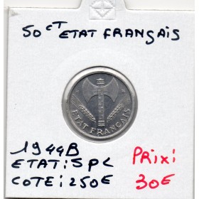 50 centimes Francisque Bazor 1944 B Beaumont Spl