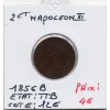 2 centimes Napoléon III tête nue 1856 B Rouen TTB