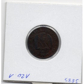 2 centimes Napoléon III tête nue 1856 B Rouen TTB
