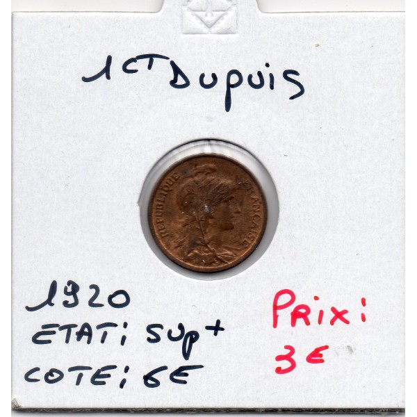 1 centime Dupuis 1920 Sup+