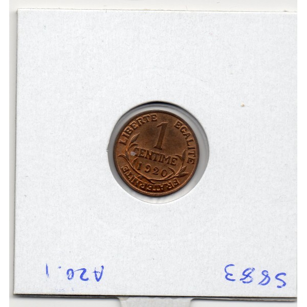 1 centime Dupuis 1920 Sup+