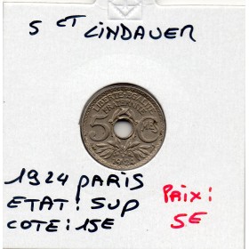 5 centimes Lindauer 1924 Paris Sup
